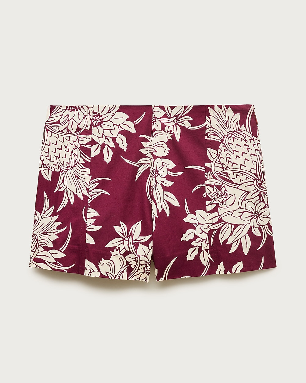 Micro short in pineapple garden&ndash;print cotton poplin | J. Crew US