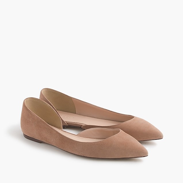Audrey flats in suede | J.Crew US
