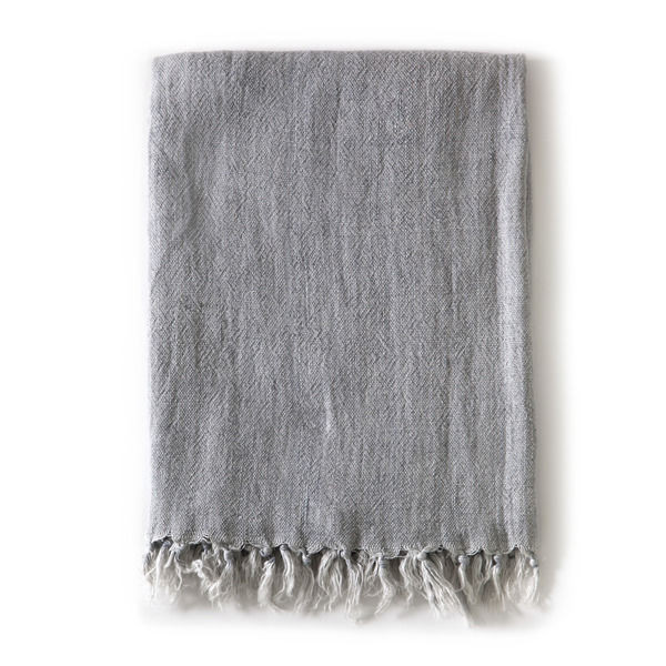 Montauk Linen Throw Blanket - Ocean | Scout & Nimble