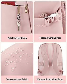 LIGHT FLIGHT Women Backpacks Laptop Backpack for Women 15.6 inches Computer Bags for Work Travel ... | Amazon (US)