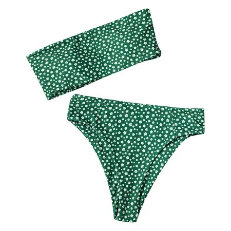 Womens Printing Two Piece Sexy Push-Up Pad Swimwear Swimsuit Beachwear Set | Walmart (US)