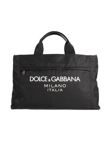 Dolce & gabbana Man Handbag Black Size - Polyamide, Acrylic, Viscose, Calfskin | YOOX (US)