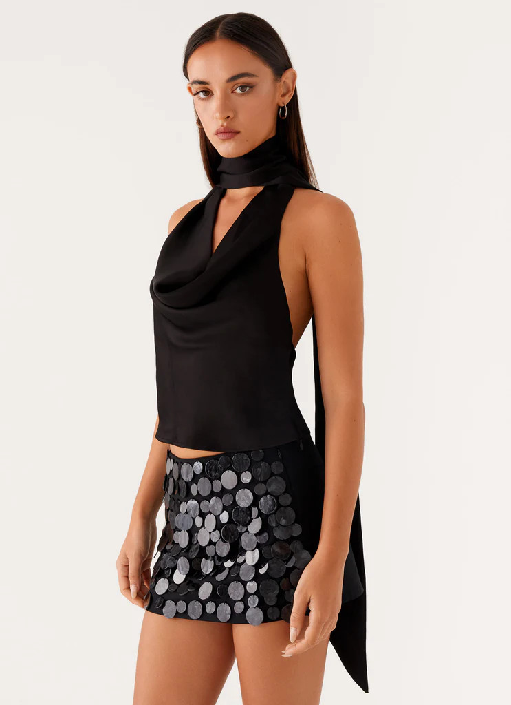 Movie Star Mini Skirt - Black | Peppermayo (Global)