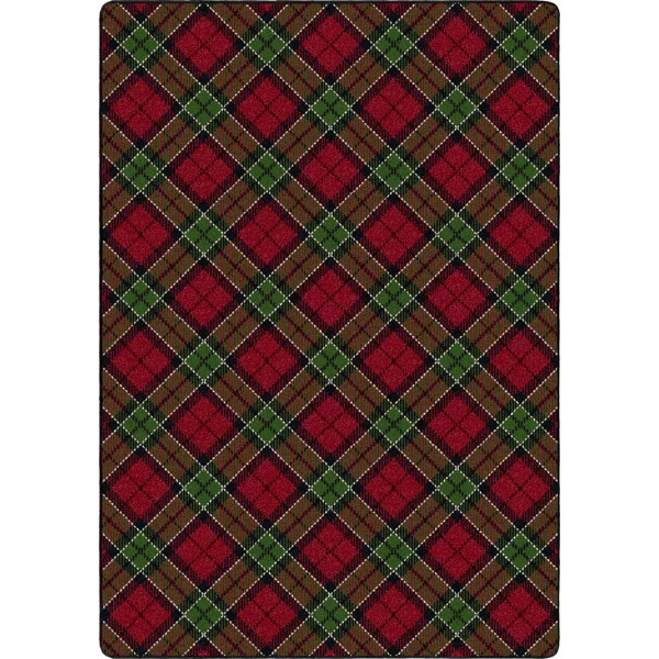 Seasonal Christmas Plaid Area Rug | Wayfair North America