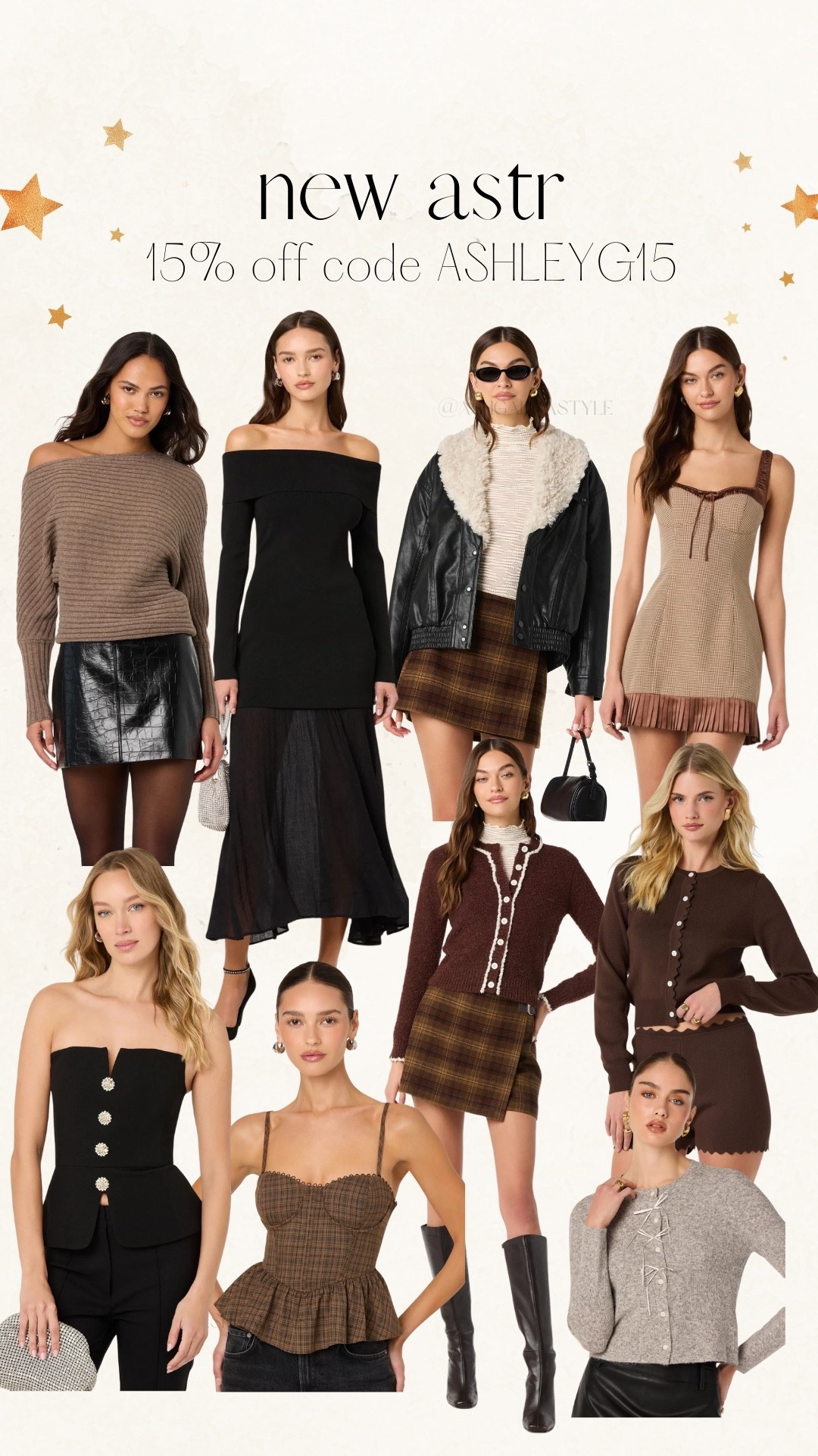 New ASTR 15% off code ASHLEYG15 🙌🏻🙌🏻

Winter style, winter jackets,Maxi dress, mini skirt winter fashion

#LTKootd #LTKSeasonal #LTKHoliday