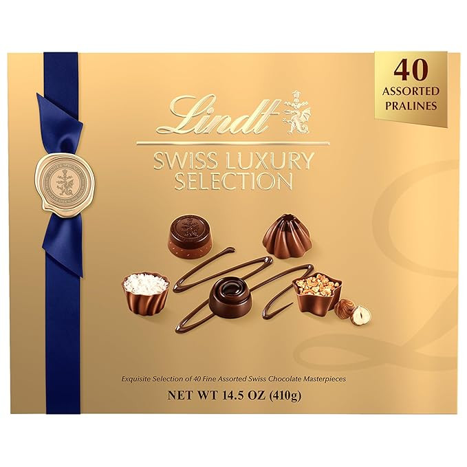 Lindt Swiss Luxury Selection Assorted Chocolates, Chocolate Candy Gift Box, 14.5 oz Gift Box | Amazon (US)