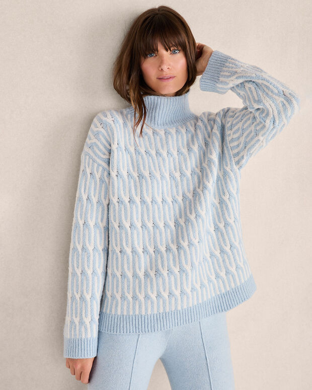 Organic Cotton Jacquard Sweater | Talbots