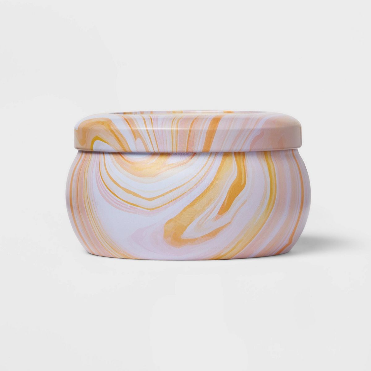 12oz Marble Tin Candle Candied Ginger & Vanilla Tan - Threshold™ | Target
