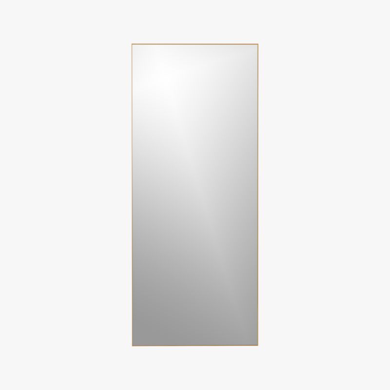 infinity brass 32"x76" floor mirror | CB2
