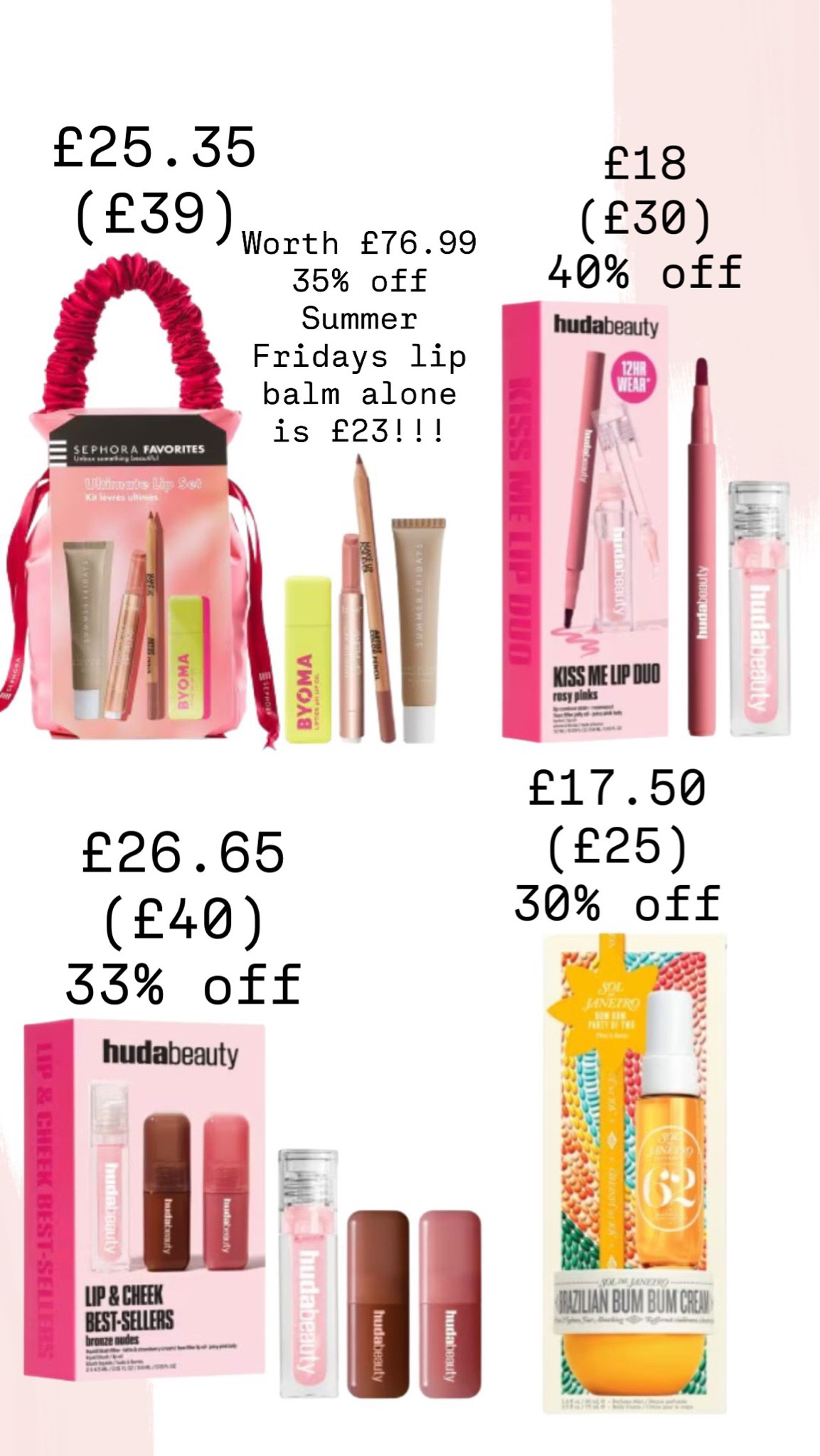 Beauty savings 