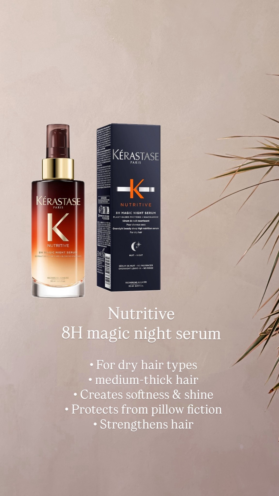 8H magic night serum
For all Dry hair types
Medium thick hair
Restore strength to hair


#LTKluxury #LTKbeauty #LTKstyletip
