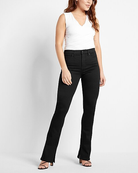 Mid Rise Black Skyscraper Jeans | Express