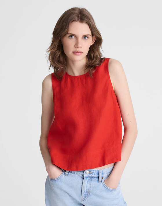 Shell Top in 100% Linen | Madewell