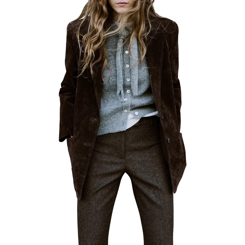 MANGO Short Sleeve Cardigan with Front Tie in Grey at Nordstrom, Size Medium | Nordstrom