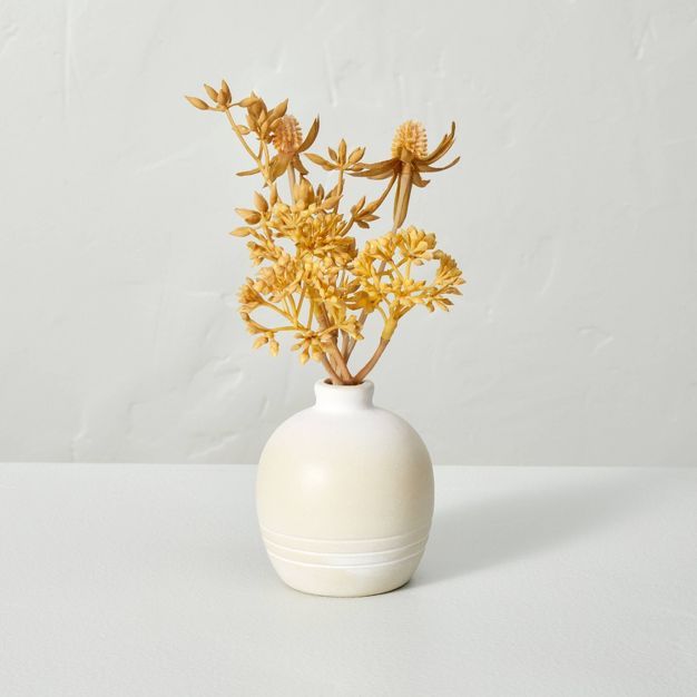 Faux Sedum and Thistle Ceramic Pot Arrangement - Hearth & Hand™ with Magnolia | Target