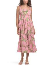 Sleeveless Pleated Waist Floral Maxi Dress | TJ Maxx