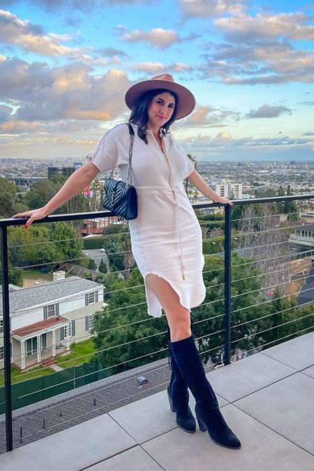  Wearing the @LaPeonyClothing Chelsea Stretch Terry Dress made from sustainable and organic cotton WITH an Artisan Trim AND a Vegan Wool Fedora.

@La_Peony_Clothing #LPC #ad #SustainableFashion #Sustainable #HollywoodHills #VacationOutfit #woolfedora #OrganicCotton#ArtesianMade 

#LTKstyletip