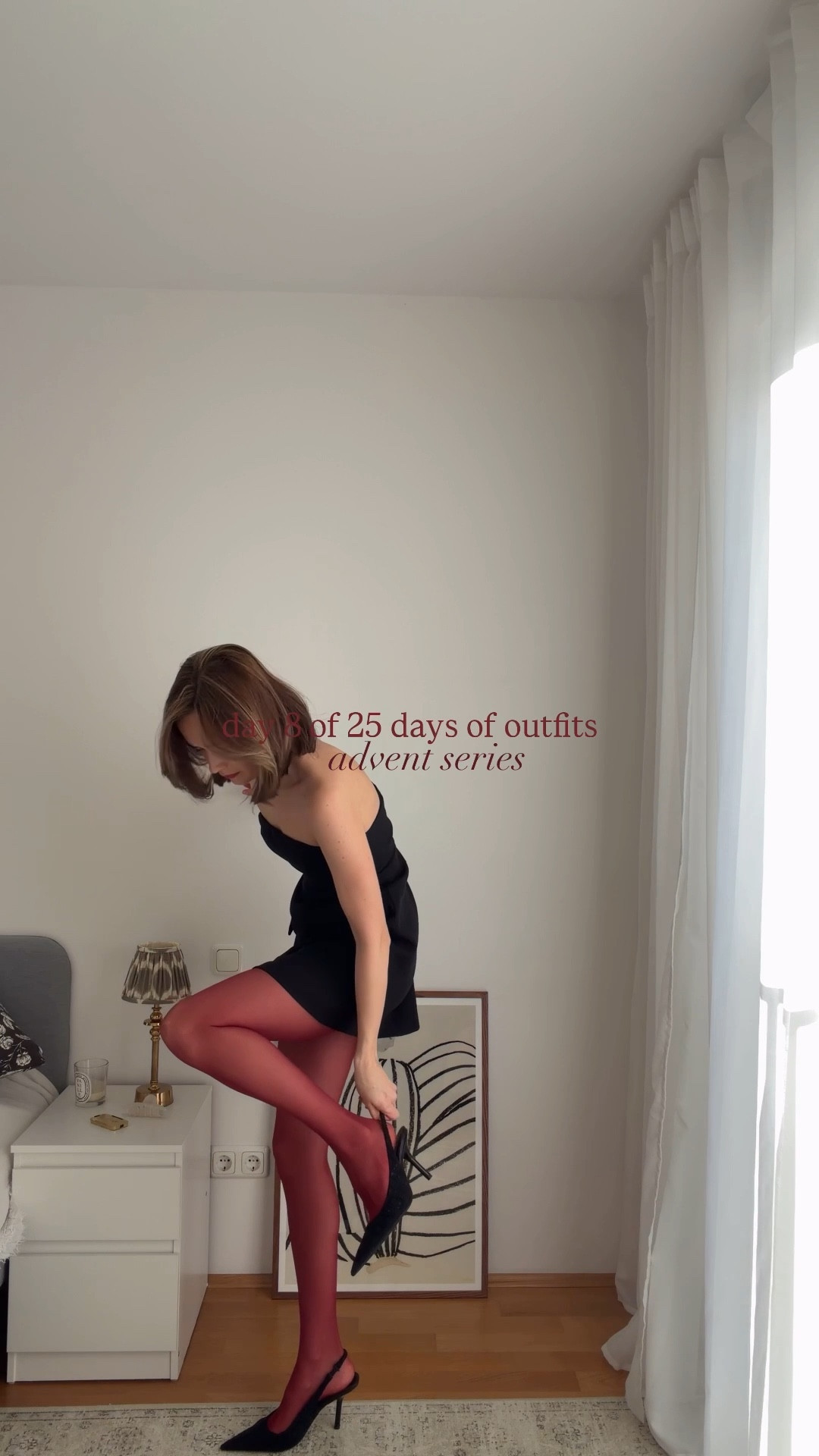 Day 8 ♥️ 
#RedTights
#MiniBlackDress
#BlackDress
#ChristmasLook
#ChristmasOutfit
#FestiveLooks 
#ChristmasNightLooks
#RoteStrumpfhose #RoteStrumpfhose 
#WeihnachtenOutfit
#WeihnachtenLook
#RoteStrümpfe

#LTKpartywear #LTKkleider #LTKdeutschland