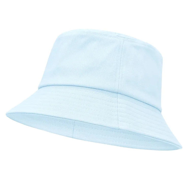 Vintage Fashion Womens Bucket Hats Summer Sun Protection Beach Hat Wathet | Walmart (US)