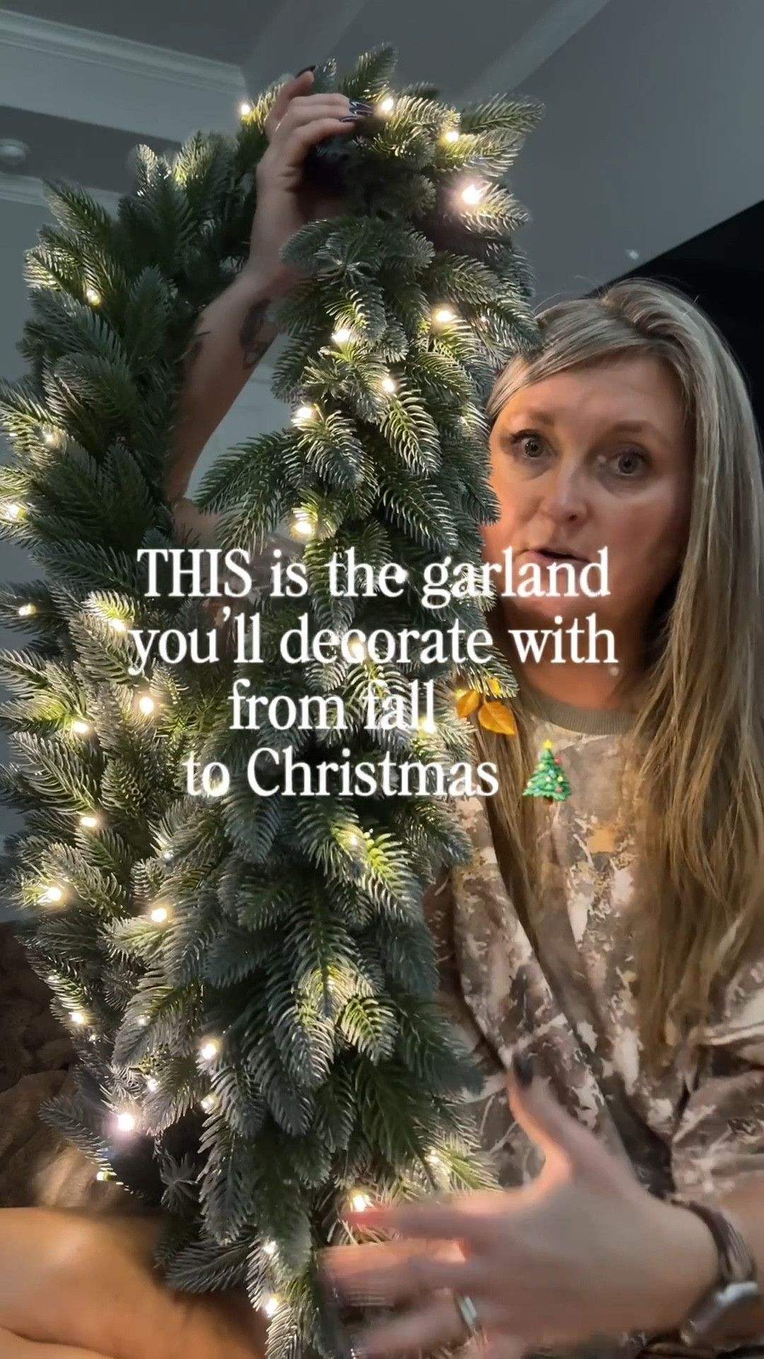 This garland is stunning! ✨ I grabbed it from QVC to match my wreath and I am obsessed. It’s indoor/outdoor, has multiple light + color functions, and I chose the blue spruce (SO pretty). The best part? You can style it for fall 🍂 and then transition it straight into Christmas 🎄. Truly a piece you’ll use year after year!

#QVCfinds #holidaydecor #lightedgarland #homedecorideas #christmasdecor


#LTKSeasonal #LTKHome