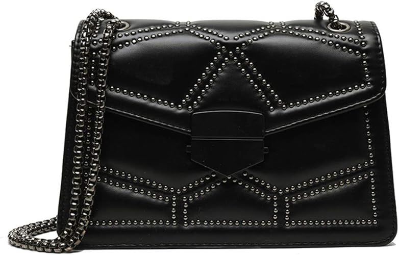 Rivets Chain Small Shoulder Crossbody Messenger Bags for Women Purse and Handbags | Amazon (US)
