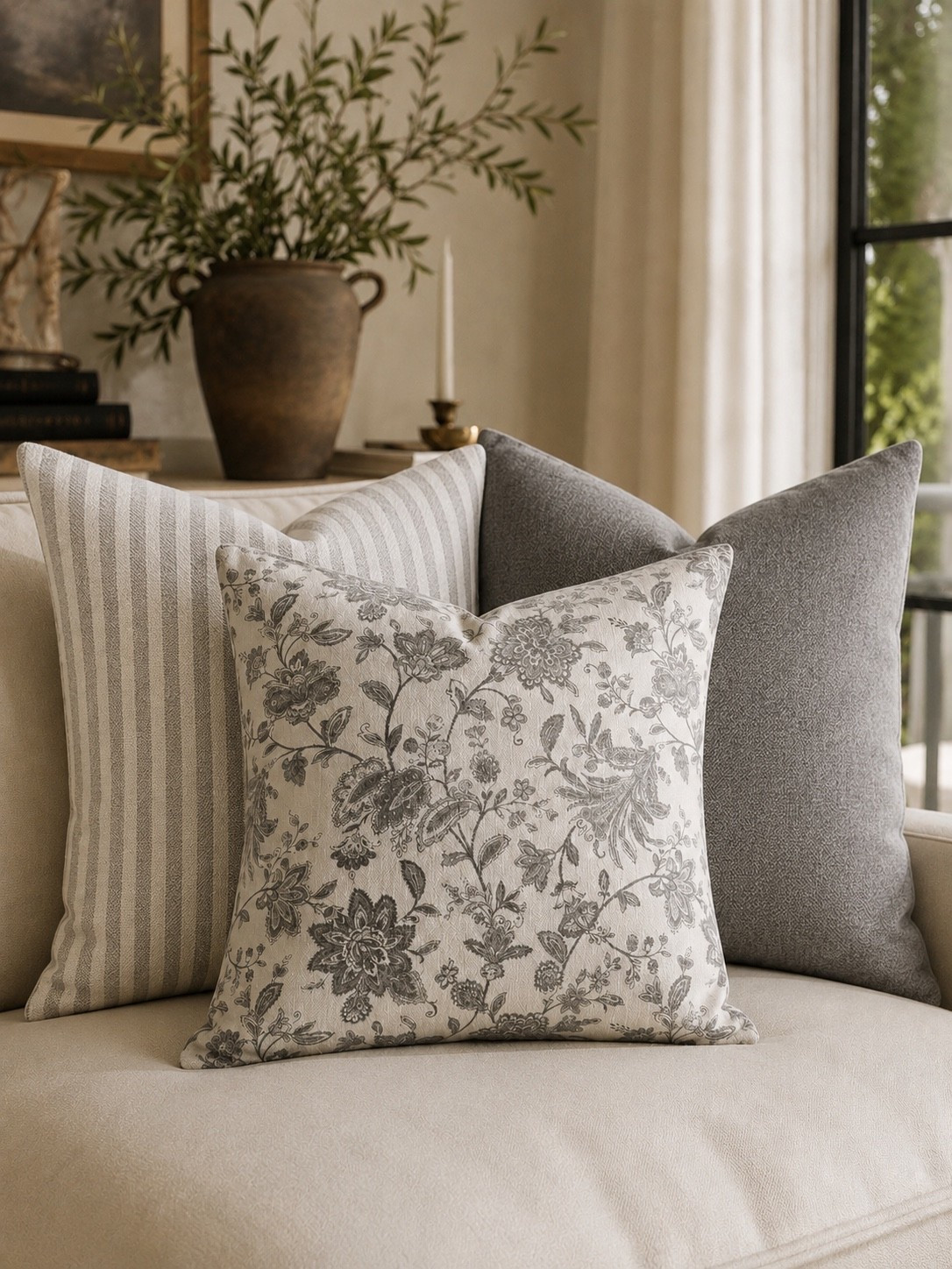 Neutral Pillow Combo You’ll Love 🤍

A beautiful pillow combination can completely transform a space, and this layered neutral trio is proof. Mixing soft stripes, subtle texture, and timeless florals creates a collected, designer-inspired look that feels cozy, elevated, and effortlessly elegant. The muted gray and cream palette works beautifully year-round and pairs perfectly with both traditional and modern farmhouse styles.

Whether you’re refreshing a sofa, styling accent chairs, or updating a bedroom, this classic pillow mix adds depth, warmth, and visual interest while keeping your space calm and inviting.

Follow @farmtotablecreations on Instagram for more cozy home finds and trending decor.

#LTKHome #PillowCombo #ThrowPillows #HomeDecorFinds #NeutralDecor #LivingRoomDecor #SofaStyling #CozyHome #InteriorStyling #DesignerInspired #ModernFarmhouse #HomeInspiration #McGeeAndCoInspired #DecorLover #NeutralHomeDecor #LayeredTextures #LivingRoomInspo #HomeRefresh #FarmToTableCreations #LTKStyle

#LTKSaleAlert #LTKHome