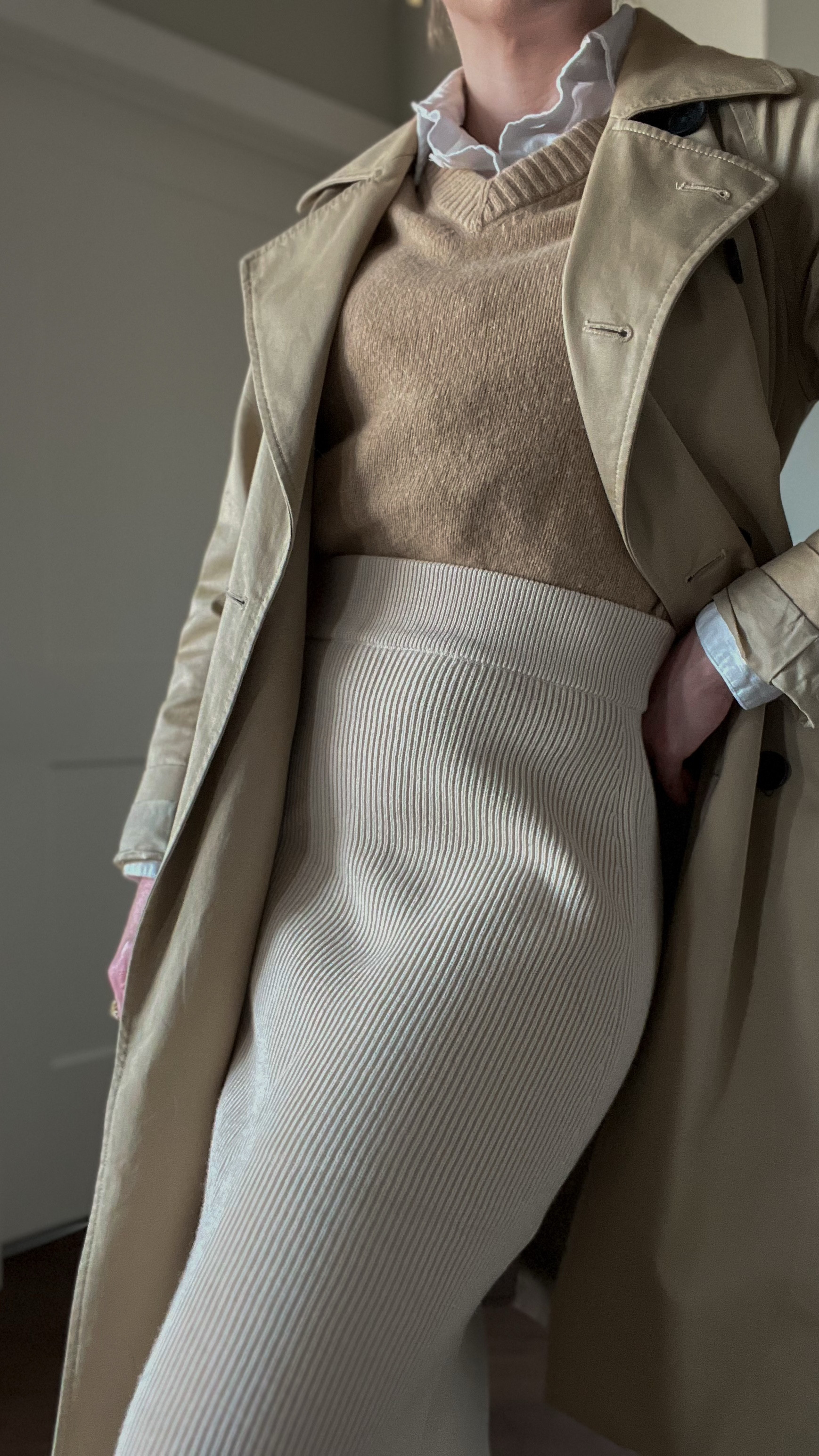 Tonal sweater skirt outfit for spring! 

#LTKPetite #LTKSeasonal #LTKStyleTip