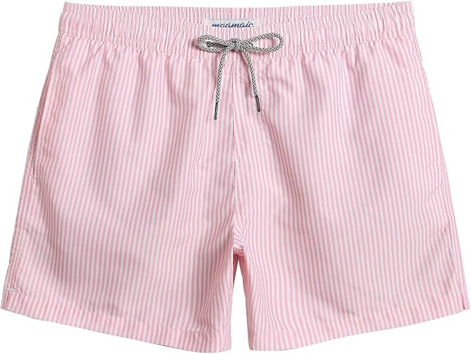 maamgic Mens Swim Trunks 5 Inch with Mesh Lining, Quick Dry Mens Bathing Suit, Swim Shorts for Sw... | Amazon (US)