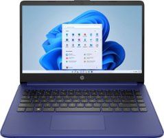 HP - 14" Laptop - Intel Celeron - 4GB Memory - 64GB eMMC - Indigo Blue | Best Buy U.S.