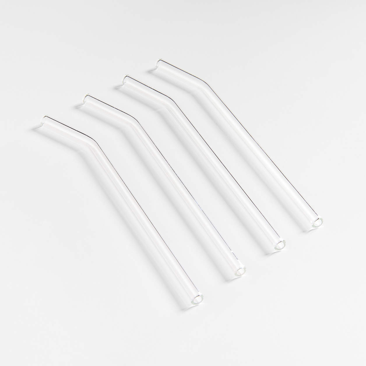 Clear Glass Straws, Set of 4 + Reviews | Crate & Barrel | Crate & Barrel