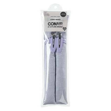 Conair Flaxseed Microwave 5-Piece Hair Roller Set XL Rollers with Clips & Ponytailers | Walmart (US)