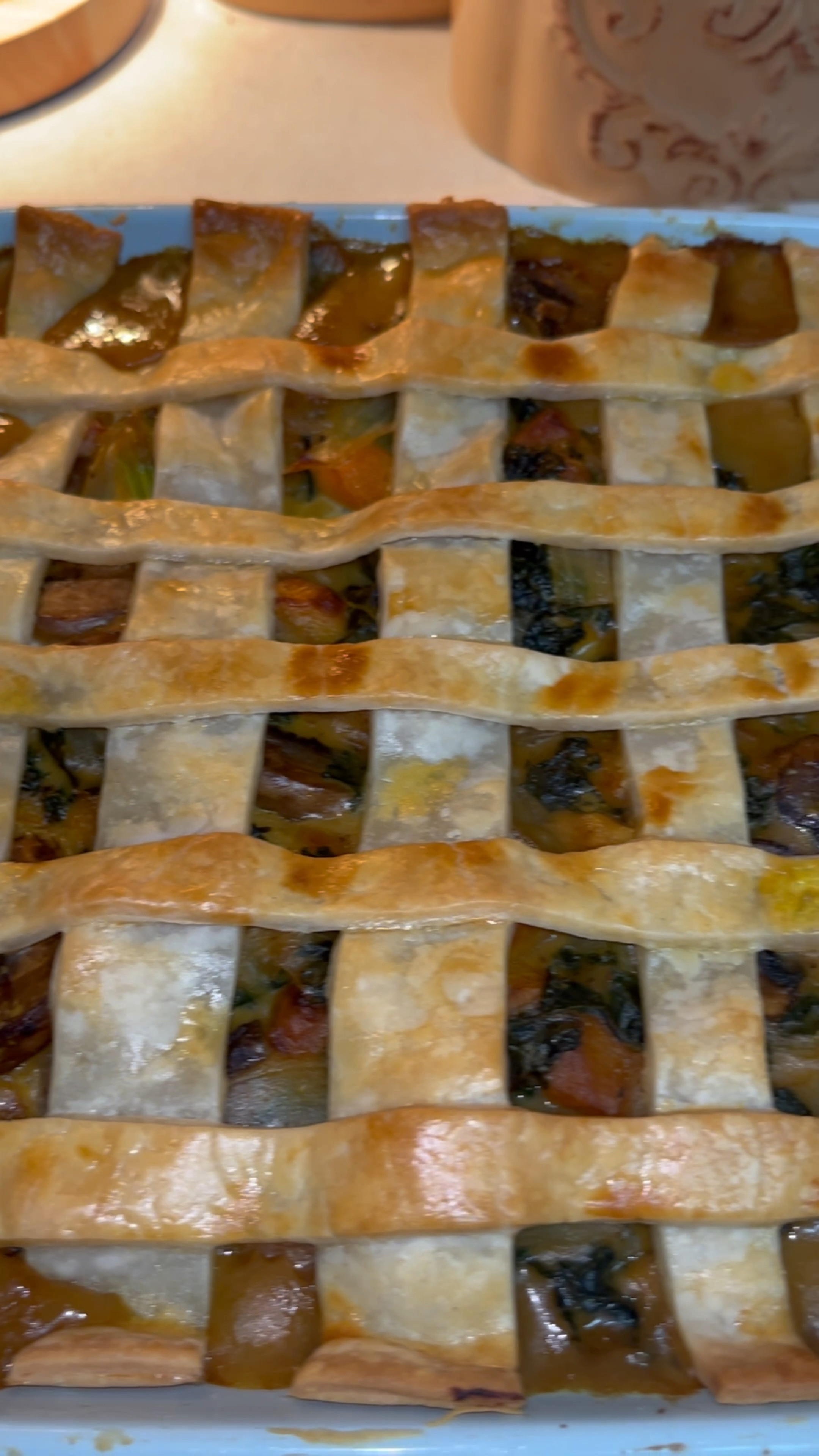 Let’s make Curried Veggie Lattice Pot Pie! The perfect meal for this cold rainy season 🥘 ❤️ 

#LTKfamily #LTKhome #LTKVideo