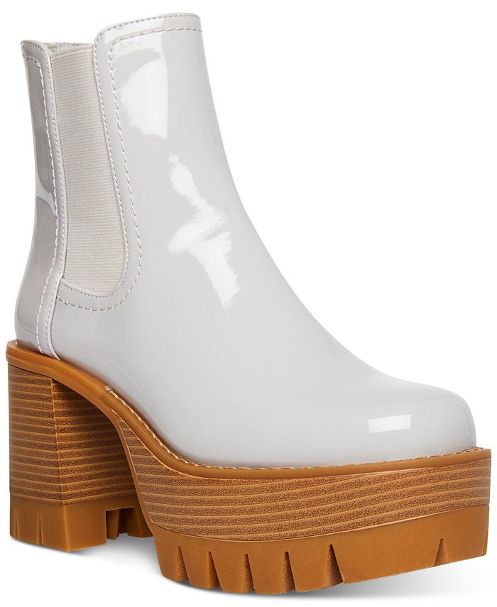 Madden Girl Gotcha Mega-Lug Platform Chelsea Booties & Reviews - Booties - Shoes - Macy's | Macys (US)