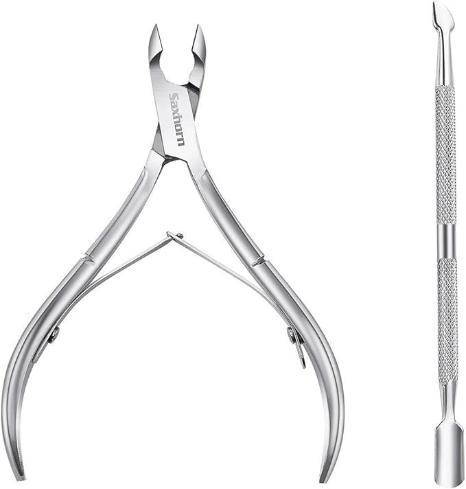 Cuticle Nipper, Saxhorn Cuticle Cutter and Remover with Cuticle Pusher for Dead Skin - Durable Ma... | Amazon (UK)