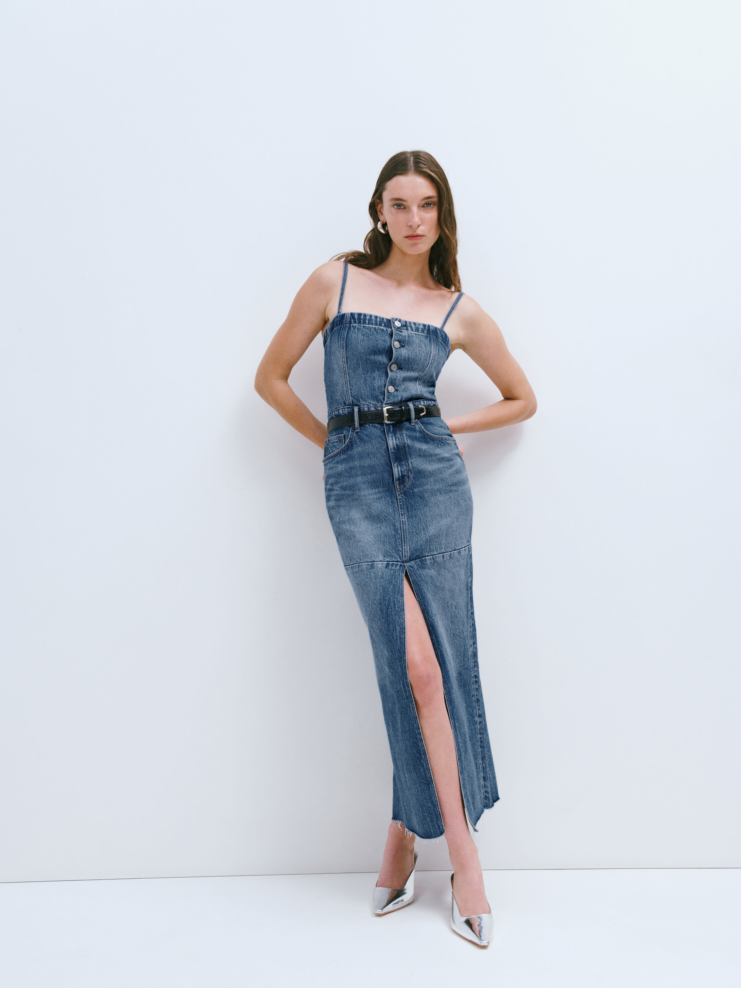 Tazz Maxi Denim Dress | Reformation (Global)