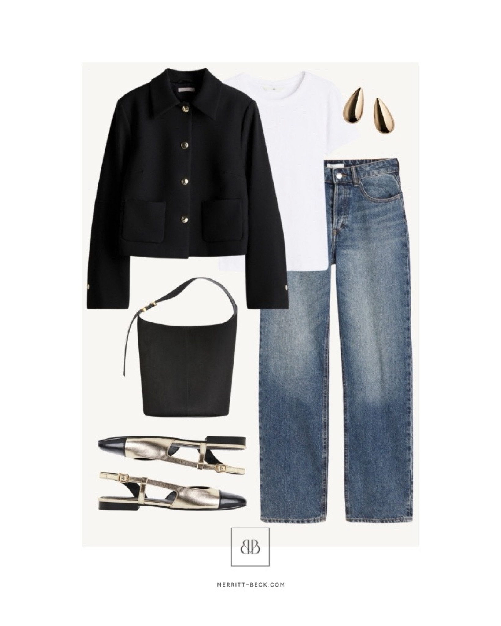 A budget-friendly classic outfit idea from H&M! 

#LTKfindsunder50 #LTKshoecrush #LTKfindsunder100