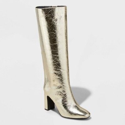 Women's Diva Stovepipe Tall Boots - A New Day™ Gold 8 | Target