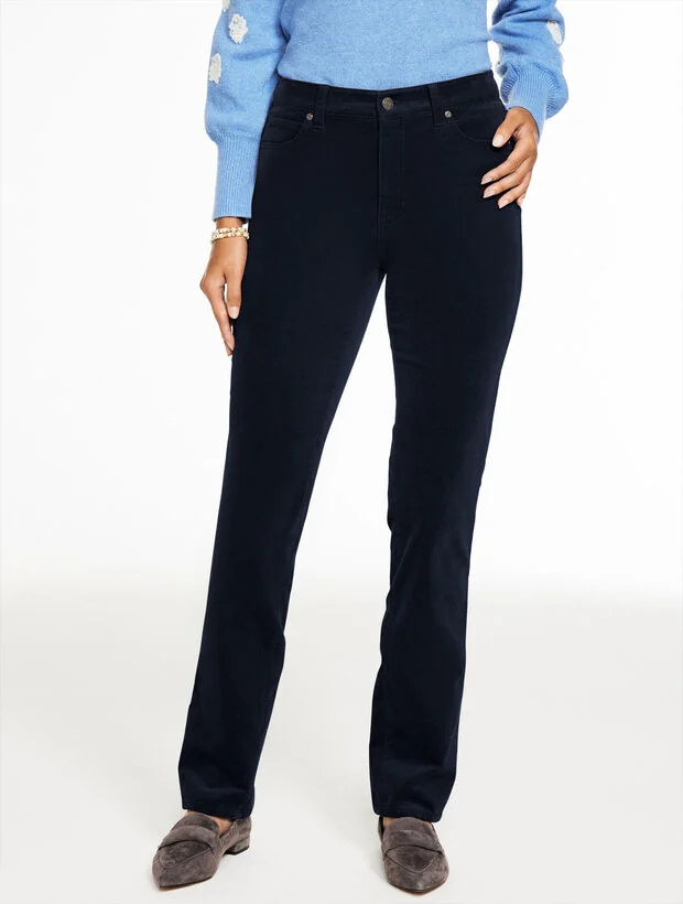 Straight Leg Stretch Corduroy Pants | Talbots
