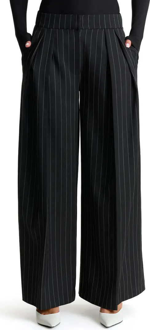Pinstripe Wide Leg Pants | Nordstrom