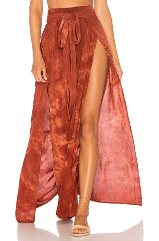 Grace Wrap Skirt in Coral Bay | Revolve Clothing