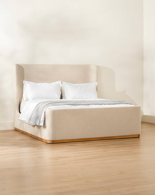Denning Upholstered Bed Queen/Crypton/Bisque Crypton | McGee & Co. (US)