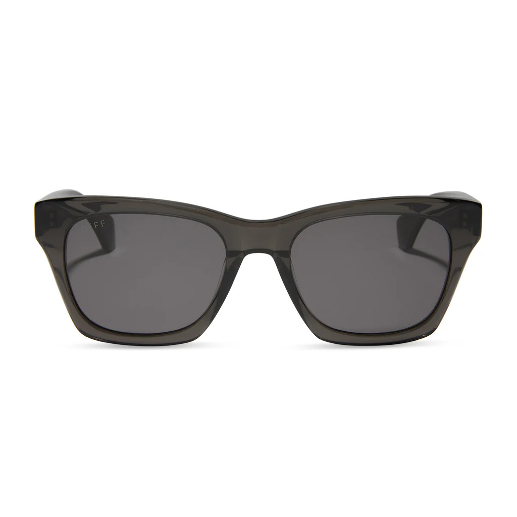 DEAN XL - BLACK SMOKE CRYSTAL + GREY + POLARIZED SUNGLASSES | DIFF Eyewear