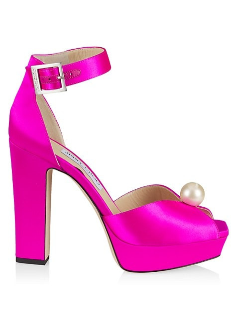 Socorie 120 Satin Platform Sandals | Saks Fifth Avenue