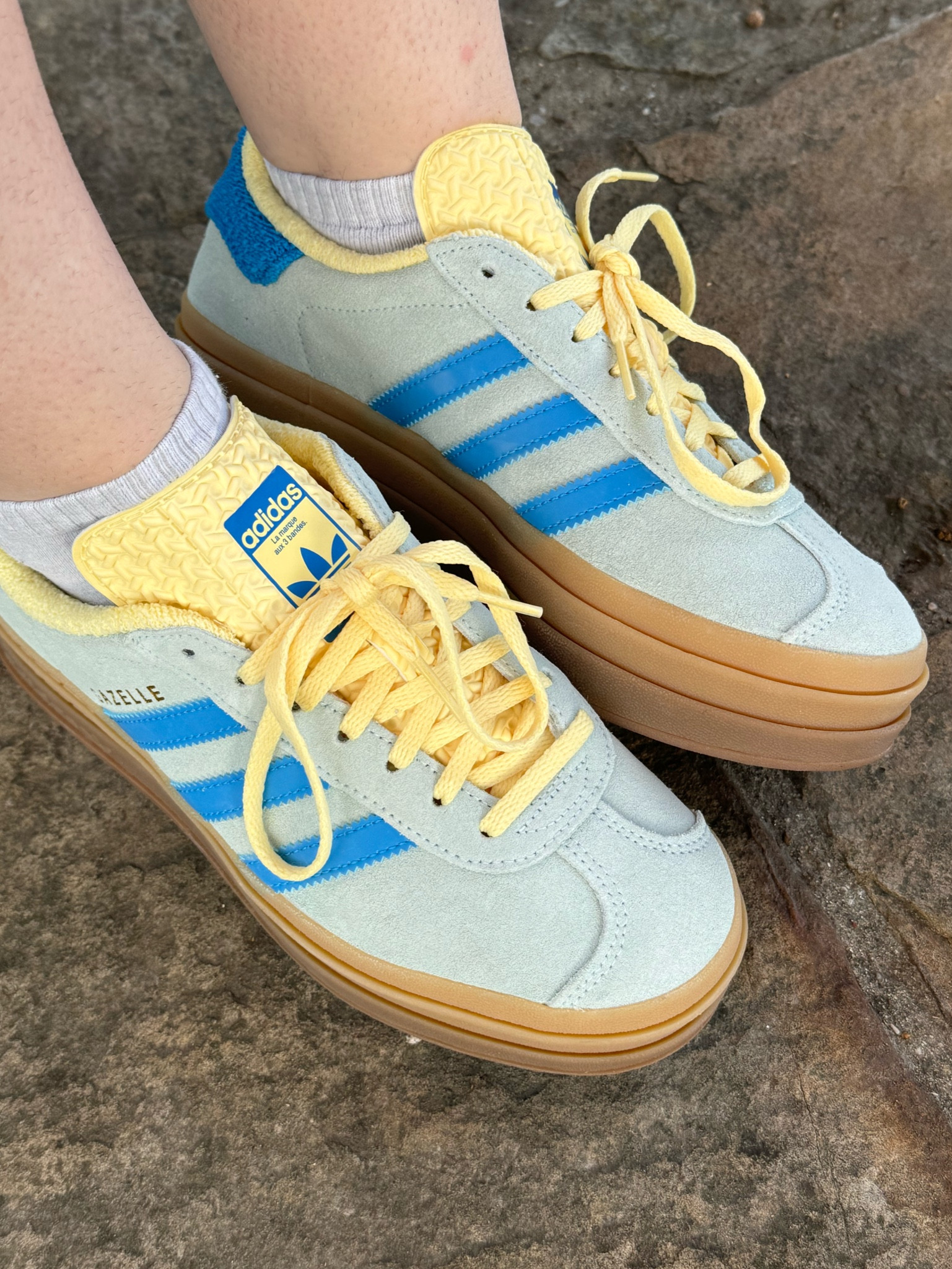 Women’s blue and yellow gazelles size down 0.5! 

#LTKShoeCrush #LTKStyleTip