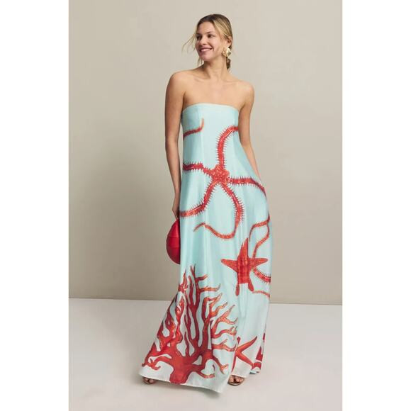 Muma World Ursa Strapless Maxi Dress Gown Satin Pregnancy, Size L, Rt. $595 | Poshmark