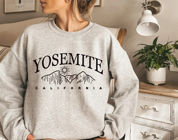 Yosemite Sweatshirt Yosemite Crewneck Vintage Yosemite | Etsy | Etsy (US)