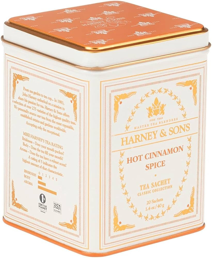 Harney & Sons Classic Hot Cinnamon Spice Tea, 20 Tea Sachets, 1.4 oz | Amazon (US)