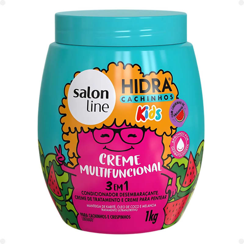 Creme Multifuncional 3 em 1 Salon Line Kids Hidra Cachinhos 1Kg | Beleza Na Web (BR)