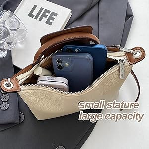 Women's Fashion Colorblock Mini Crossbody Bag, Solid Color Square Purse With Adjustable Strap, El... | Amazon (CA)