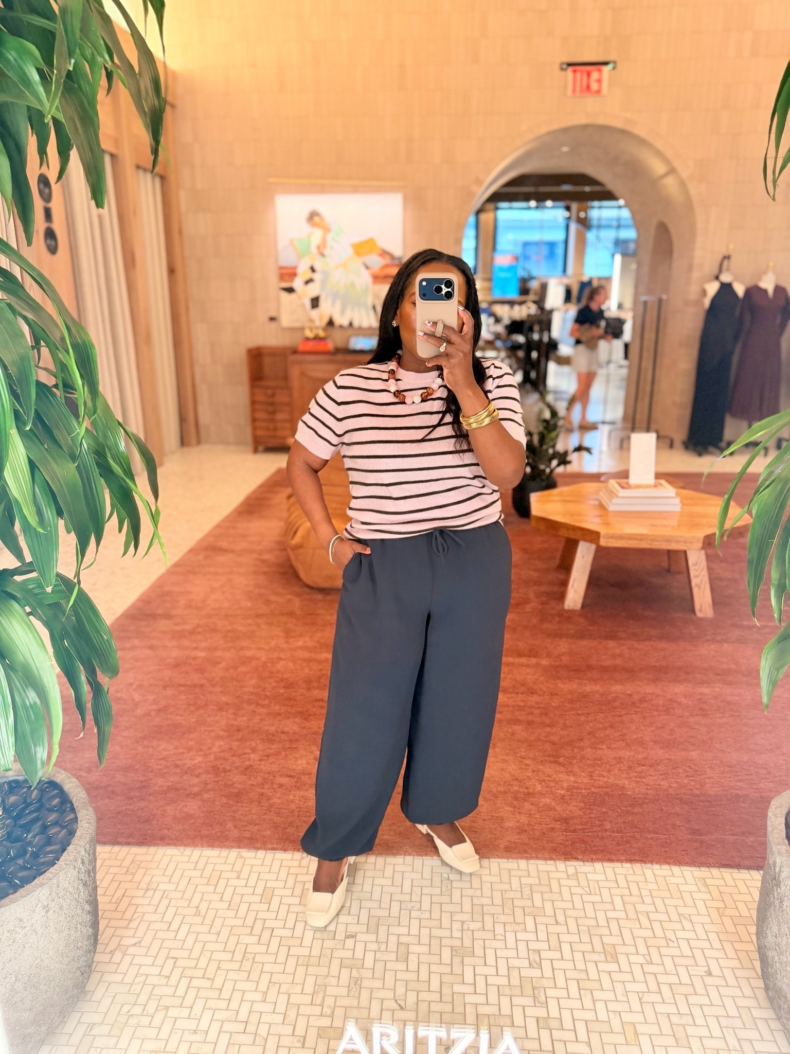 Aritiza crepe pants and striped cashmere sweater @Aritzia

#LTKgrwm #LTKvlog #LTKWorkwear
